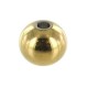 Stainless steel Bead 8mm Gold